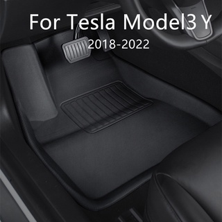 Tesla อุปกรณ์เสริมFor Tesla Model 3 car waterroof nonsli floor mat TE XE modified car accessories 3cs/Set Fully surround