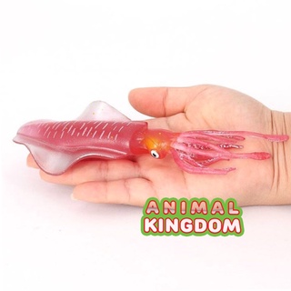 Animal Kingdom - โมเดลสัตว์ ปลาหมึก แดงขีด ขนาด 18.00 CM (จากสงขลา)