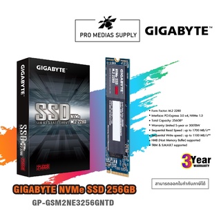 🔥ลด 600 ใส่โค้ด INCLH11🔥 256GB SSD (เอสเอสดี) GIGABYTE NVME PCI-Express 3.0 x4, M.2 2280 ประกัน 3 ปี