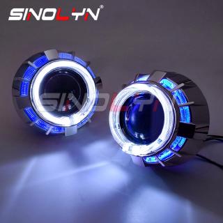 sinolyn hid bixenon ไฟหน้าโปรเจคเตอร์เลนส์คู่ led h 1 h 4 h 7 สําหรับรถยนต์