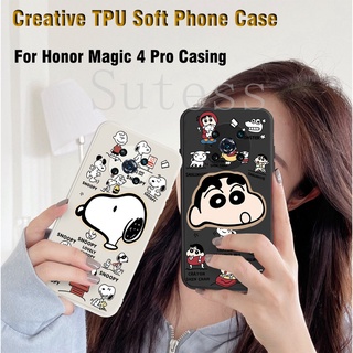 สําหรับ Huawei Honor Magic 4 3 Pro + Magic 3 Snoop เคสโทรศัพท์ สุนัข เคสนิ่ม TPU น่ารัก เคสด้านหลัง