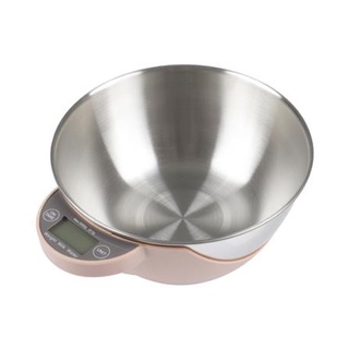 เครื่องชั่งดิจิทัล + ชาม COOK CHARMY 5 กก. สีเบจ Digital Bowl Scale With Hight Precision Strain Gauge Sensors System