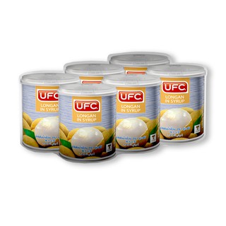 🔥สินค้าขายดี!! ยูเอฟซี ลำไยในน้ำเชื่อม 8.25 ออนซ์ x 6 กระป๋อง UFC Longan in Syrup 8.25 oz. x 6 Cans