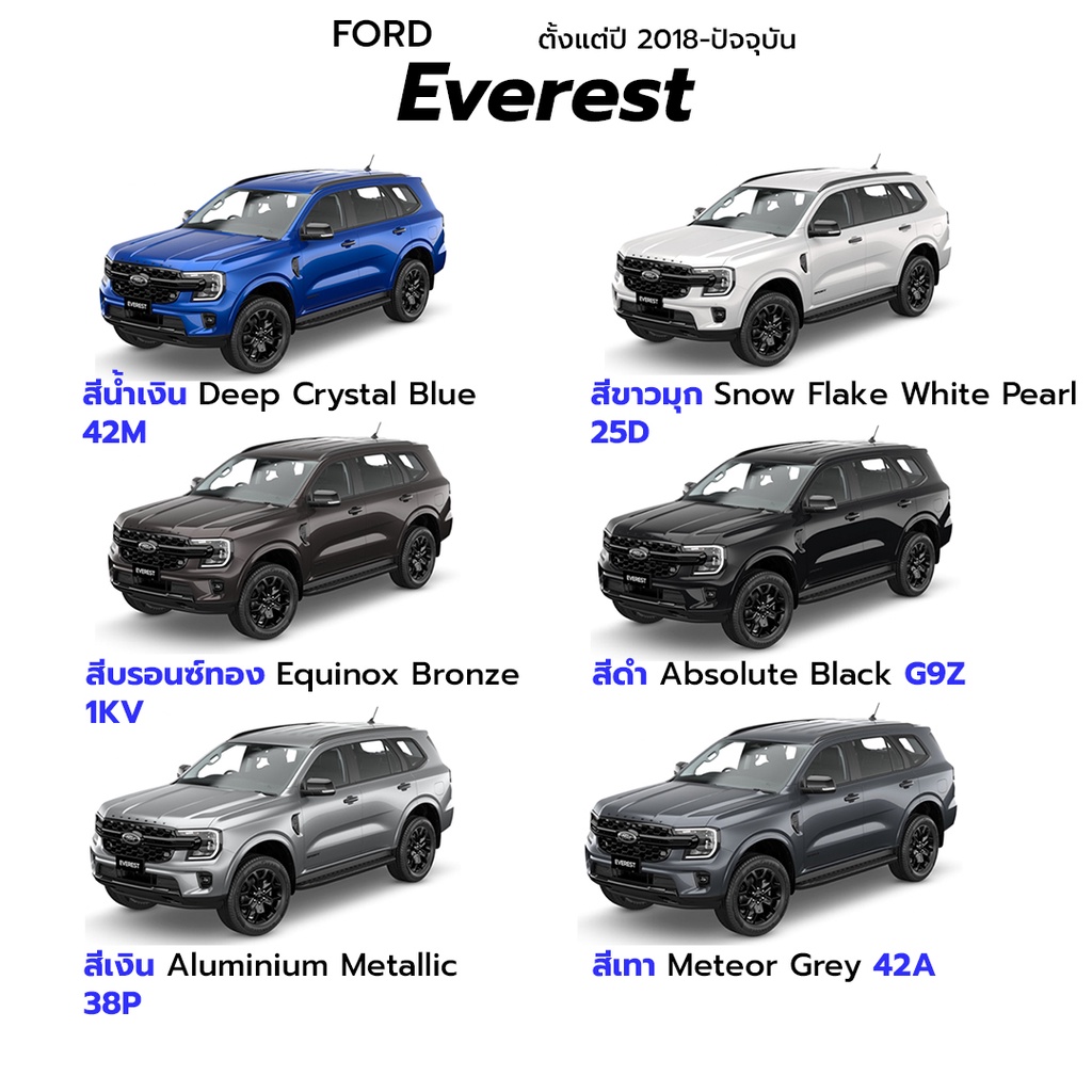 สีแต้มรถยนต์ตรงรุ่น FORD-MAZDA เนื้อสี 2k มาตรฐานอู่พ่นสีชั้นนำ ใช้ง่าย สีตรง ติดทน