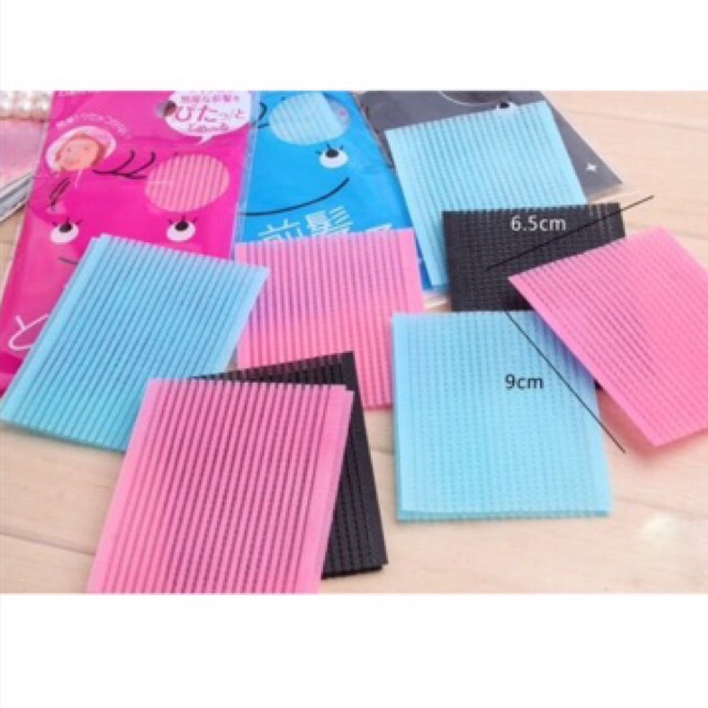 มี ที่แปะผม �SALE�แผ่นแปะผม แผ่นติดผม แผ่นเก็บผม แต่งหน้า 2 แผ่น ชุด 1