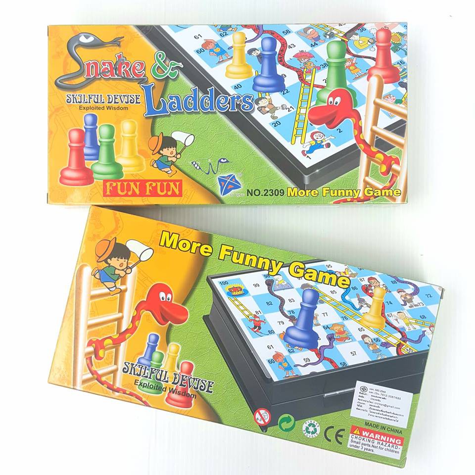 เกมบันไดงู Snake & Ladders กระดานแม่เหล็ก มี 2 ขนาด แพ็คกล่องปณ.ให้นะคะ