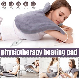 Electric Large Warming Heating Pad Blanket Portable Shoulder Neck Back Heating Shawl Wrap Pain Relief Temperature Contro