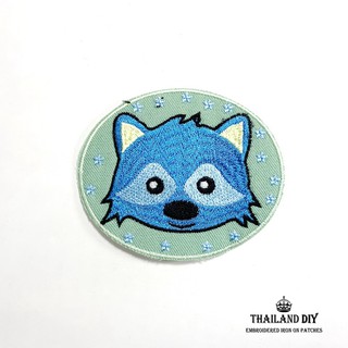 [ พร้อมส่ง ] ตัวรีดติดเสื้อ ลาย การ์ตูน แรคคูน สัตว์ น่ารัก Raccoon Patch งานปัก ตัวรีด อาร์ม ติดเสื้อ เด็ก กระเป๋า หมวก