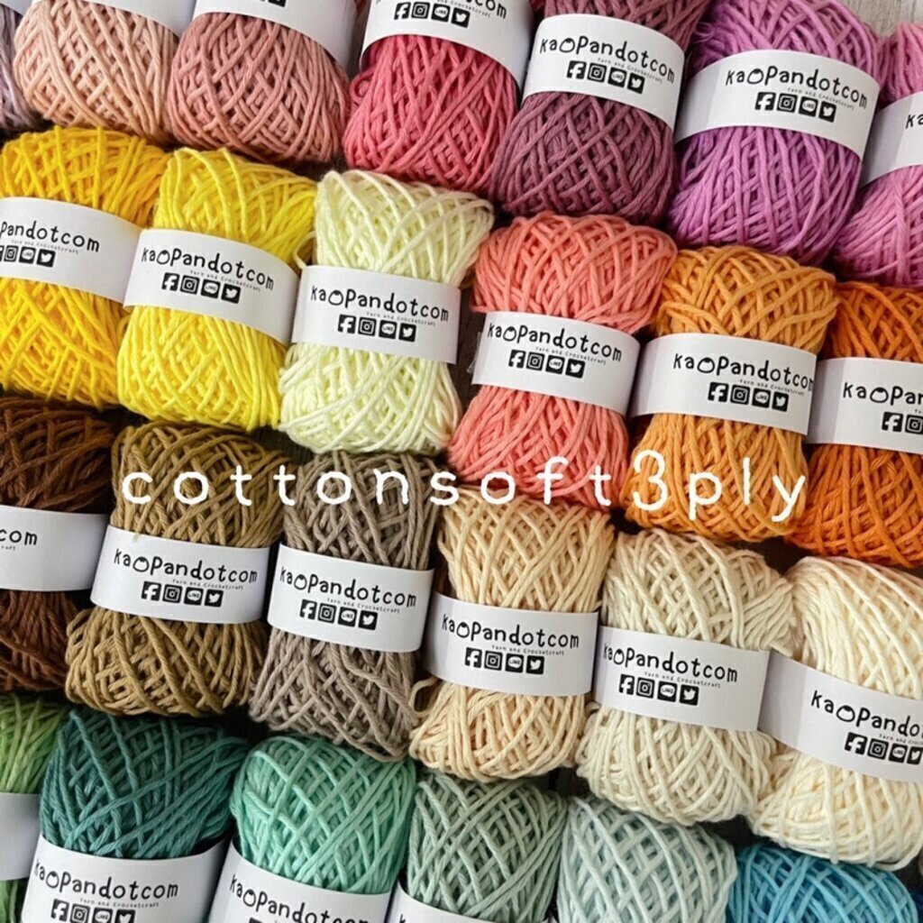 New !! :: ขนาด 20 กรัม :: ไหมคอตตอนซอฟท์ 3PLY ::CONTTONSOFT 3PLY ::