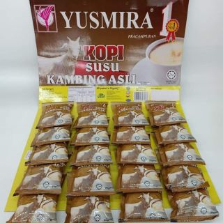 นมแพะผง yusmira (แผงละ 20 ซองๆละ 25 กรัม)
พร้อมชง รสกาแฟ