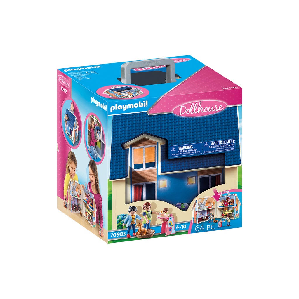 Playmobil 70985 Take along Dollhouse แอคชั่นฟิกเกอร์ ดอลล์เฮ้าส์ บ้านกระเปาหิ้ว