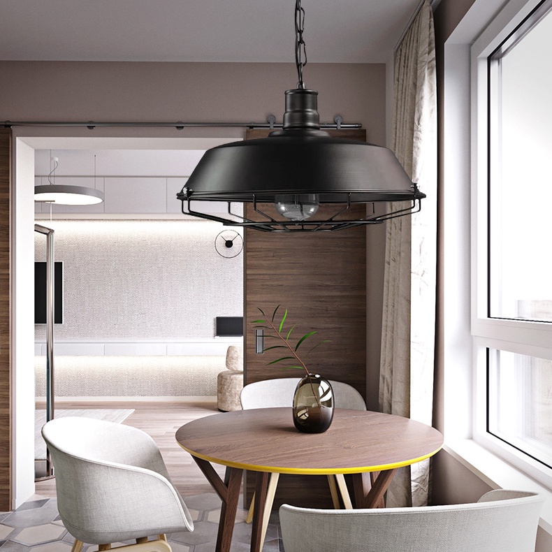 โคมไฟเพดาน LOFT Ceiling Lights จี้ไฟ สไตล์โมเดิร์น เส้นผ่าศูนย์กลาง26CM Creative Bar Cafe Retro Industrial Style Restaur - รูปที่ 5