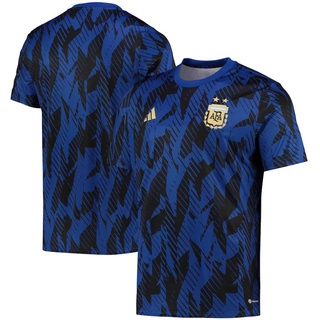 เสื้อกีฬาแขนสั้น ลายทีมชาติฟุตบอล Argentina Pre Match 22-23 ชุดเหย้า