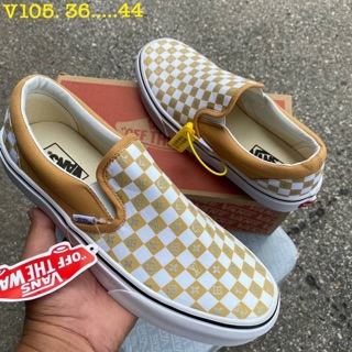 รองเท้าผ้าใบ Vans สลิป-ออน ฟรีกล่อง