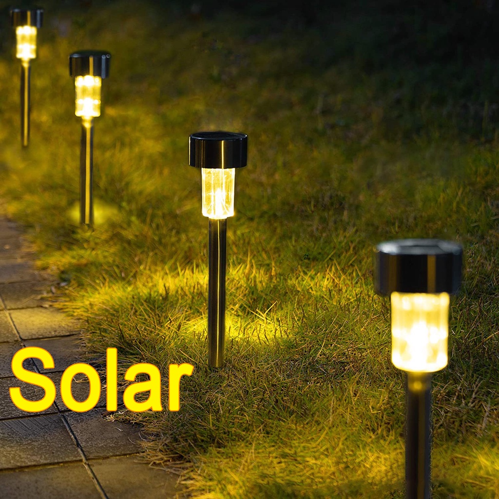 Waterproof Solar Garden Lights LED Tube Lights for Outdoor Garden