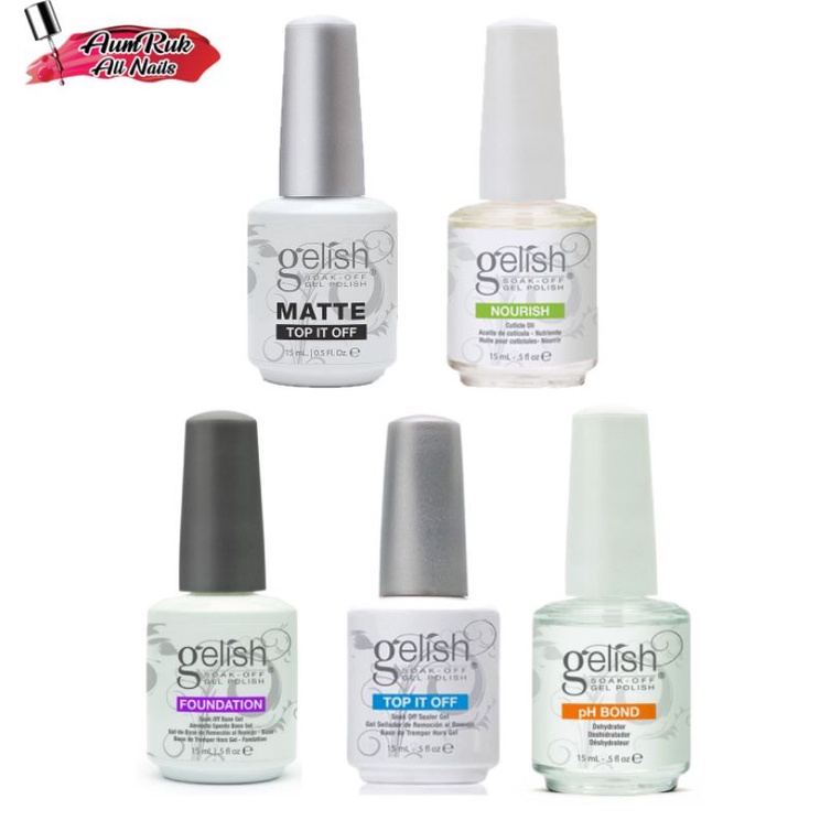Gelish Base Coat gel 15 ml. หรือ Top Coat gel 15 ml. Shopee Thailand