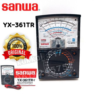 มิเตอร์ Sanwa อนาล็อก มัลติมิเตอร์ รุ่น YX-361TR มิเตอร์ เข็ม เครื่องวัดแรงดันและกระแสไฟฟ้า เครื่องวัดไฟ AC DC Analog Mu