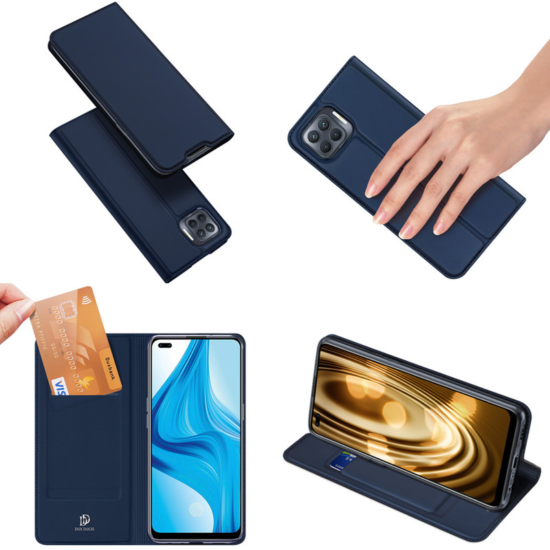 OPPO Realme 7 ProReno 4 LiteF17 ProA93 Luxury Business Magnetic Flip 