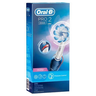 (แท้ 100 % มีประกัน !! ) แปรงสีฟันไฟฟ้า Oral-B ออรัลบี โปร 2 2000