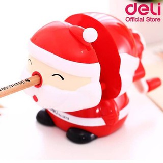 กบเหลาดินสอ เครื่องเหลาทรงซานต้า Deli 0678 PENCIL SHARPENER Santa