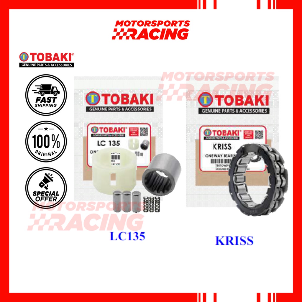 SRL115/SRL115 FI TOBAKI ONE WAY BEARING SET YAMAHA SRL 115 FI SRL115FI