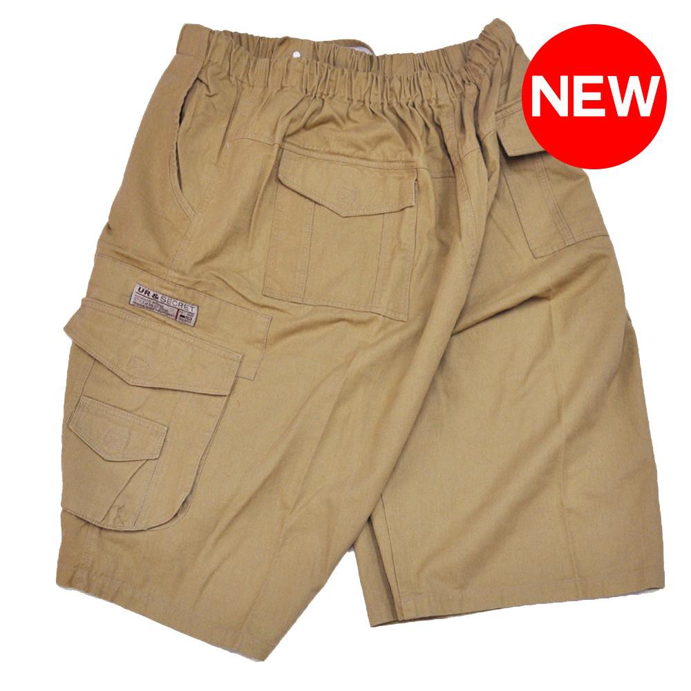 ขาสั้น UR 901 Jumboไซด์ใหญ่ สีกากี ผ้าฝ้าย นุ่ม100%