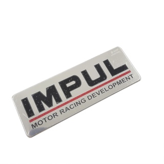 สติกเกอร์โลหะ ลายโลโก้ IMPUL ตัวอักษร IMPUL สําหรับติดตกแต่งรถยนต์ 1 ชิ้น