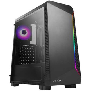 Antec NX220 Mid Tower Gaming Case Fits ATX with Transparent side panel Black