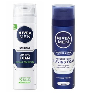 NIVEA Men Protect Shaving Foam โฟมโกนหนวด 200 มล.