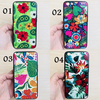 Oppo R9S เคสสกรีนลายเส้นนูนดอกไม้ Vol.1