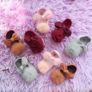 ✿ζั͡✿ Ready Stock ℘✿ สต็อกพร้อม ✿ζั͡✿ รองเท้าหนัง PU กันลื่นสำหรับเด็กผู้หญิง