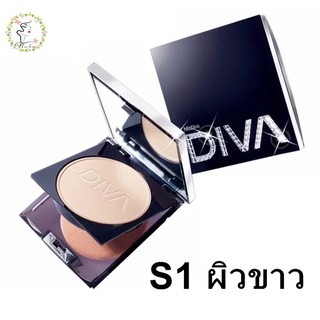 แป้งพัฟผสมรองพื้น มิสทิน ดิว่า Mistine Number One Diva Super Powder SPF 25PA++ 10 g.