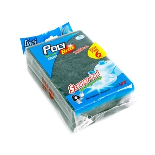 Poly-Brite โพลี-ไบรท์ แผ่นใยขัดพิเศษ (6 ชิ้น/แพ็ก)