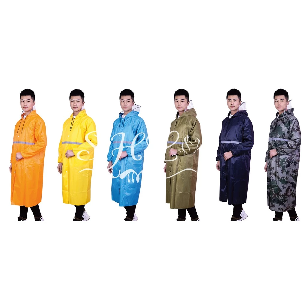 ชุดเสื้อโค้ทกันฝนมีแถบสะท้อนแสงแบบมีหมวก thumbnail 3
