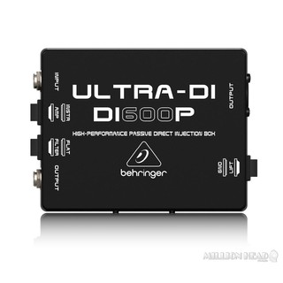 Behringer : ULTRA-DI DI600P ( DI Box แบบ Passive เหมาะสำหรับเชื่อมต่อ กีตาร์ , เบส หรือ คีย์บอร์ด ตรงเข้าสู่ Mixer )