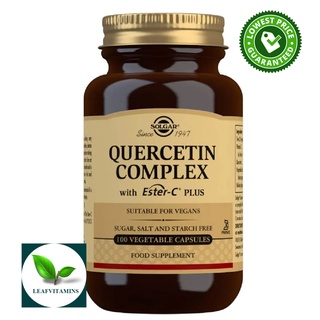 SOLGAR  QUERCETIN  COMPLEX  WITH  ESTER-C® PLUS / 100 VEGETABLE CAPSULES