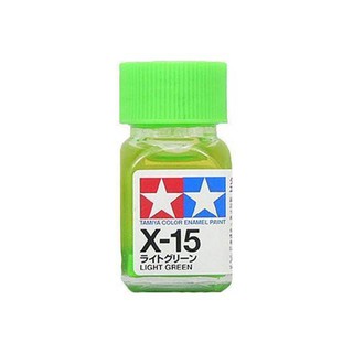 สีสูตรอีนาเมล TAMIYA X-15 Light Green (10 ml)