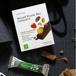 มิกซ์ฟรุตส์บาร์ (35 g x 3 ซอง) Mixed Fruits Bar (35 g x 3 bars)  140 Kcal/Bar