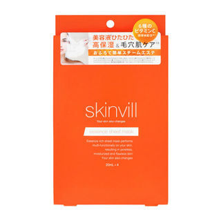 SKINVILL ESSENCE SHEET MASK เอสเซนส์ ชีท มาส์ก 1กล่องมี4ชิ้น 4582445101888