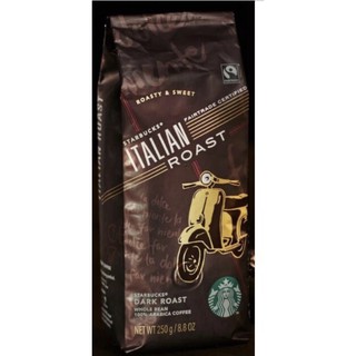 เมล็ดกาแฟสตาร์บัคคั่ว Starbuck Italian Roast Coffee 250 g.