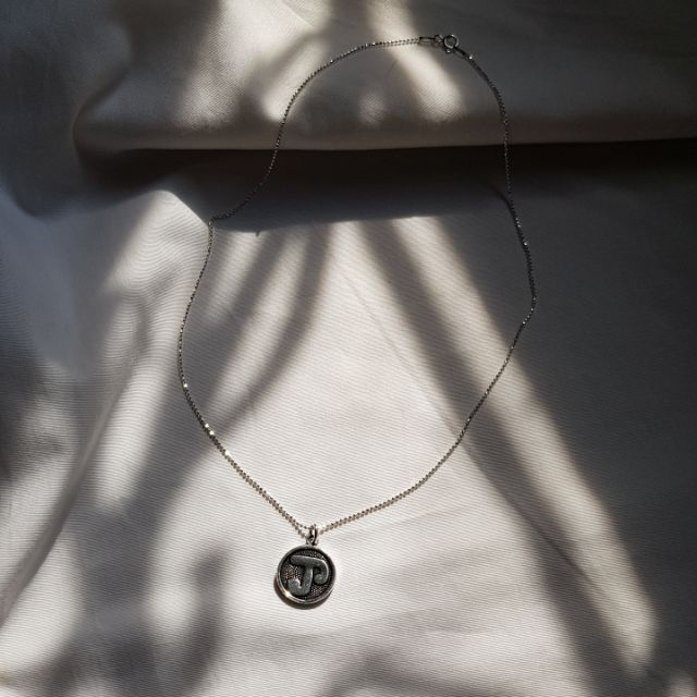 Namo Amulet Silver Necklace สร้อยคอเงินแท้ หัวนะโม + สร้อย เงินแท้ เครื่องรางนำโชค สร้อยเงินแท้ เมตต