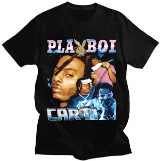 [S-5XL]Playboi Carti เสื้อยืดลําลอง แขนสั้น พิมพ์ลายกราฟฟิคแร็ปเปอร์ 90s สไตล์ฮิปฮอป แฟชั่นวินเทจ สําหรับผู้ชาย