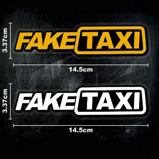 สติ๊กเกอร์แต่งรถ FAKE TAXI