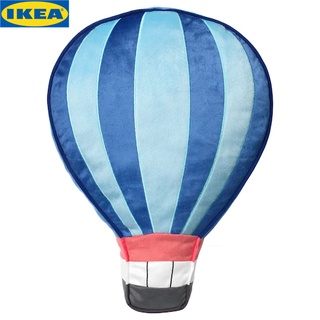 IKEA UPPTÅG อุปป์ทอค หมอนอิง, รองรับศีรษะของเด็กๆ ได้ดี ทั้งยังมีผิวสัมผัสนุ่มไม่ระคายเคืองผิวลูกน้อย น้ำเงิน 49x36 ซม.