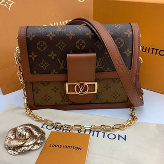 Louis Vuitton DAUPHINE Original Grade สวยมากค่ะ ตัดเย็บปราณีต หนังแท้แคนวาสคุณภาพดี รูปสินค้าจริง