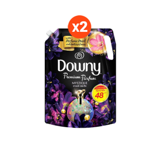 [แพคสุดคุ้ม] Downy ดาวน์นี่ น้ำยาปรับผ้านุ่มสูตรเข้มข้น ถุงเติม กลิ่นมิสทีค 2.2 ลิตร x2 แพ็ค Laundry Softener Mystique