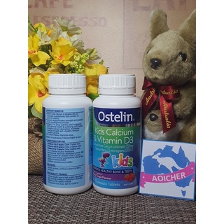 Ostelin Kids Calcium &amp; Vitamin D3 - for Children - 90 Chewable Tablets สำหรับเด็กแบบเคี้ยว ช่วยบำรุงกระดูกและฟัน