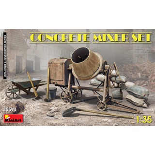 โมเดลประกอบ MiniArt 1/35 MI35593 CONCRETE MIXER SET