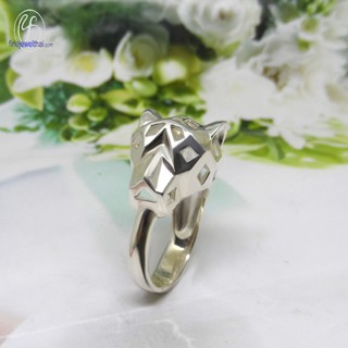 Finejewelthai แหวนเสือ-แหวนทองคำขาว/ Tiger-Silver925-Ring - R132300