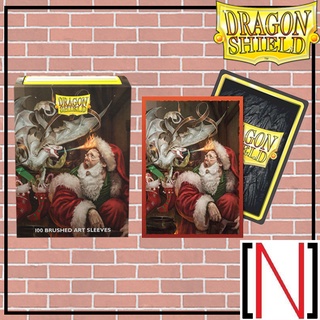 [Sleeve][ซองใส่การ์ด] Dragonshield - Art Brushed Christmas Dragon 2021 [Dragon shield][MTG][FFTCG][Summoner][Pokemon]